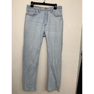Levis 501 Original Fit Jeans Light Wash Straight Leg Button Fly W31